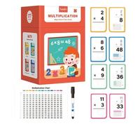Math Flash Cards, Multiplication Learning Set, Arithmetic Practice Game, Practice Educational, Study Tool for Kids Math Development and Classroom Activities, 5.51x3.54 Inches