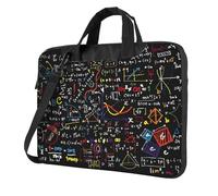 Math Formula - Bolsa protectora para portátil con estampado de fórmula de matemáticas, bolsa versátil, funda para computadora suave para mujer, NEGRO, 14 pulgadas