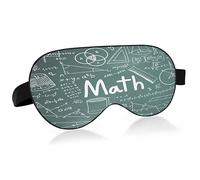 Math Formula Equation Doodle Sleep Mask Lightweight Soft Breathable Eye Mask with Adjustable Strap Blackout Eye Mask for Women Men for Travel Night Sleeping