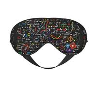 Math Formula - Máscara suave para dormir, correa ajustable, bloqueo de luz, reversible, cómoda máscara de noche