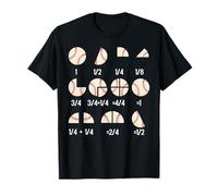 Math Fraction Baseball Teacher Cute Learning Classroom Idea Camiseta