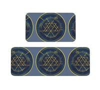 Math Geometry Calculus - Juego de 2 tapetes antideslizantes para cocina, hogar, oficina, lavandería