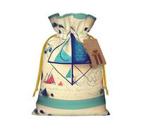 Math Geometry G olsa de Navidad con impresión de cálculo geek, paquete de vacaciones de primera calidad, embalaje festivo de Navidad con diseños alegres