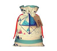 Math Geometry G olsa de Navidad con impresión de cálculo geek, paquete de vacaciones de primera calidad, embalaje festivo de Navidad con diseños alegres