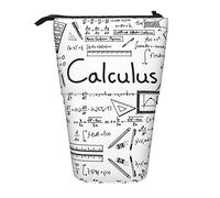 Math Geometry Geek Calculus Print Estuche para lápices, Estuche para lápices de pie, Estuche telescópico para bolígrafos de papelería, Estuche para lápices de pie con Cremallera