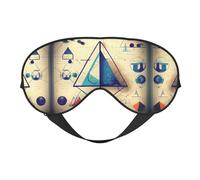 Math Geometry Geek Calculus Print - Máscara de ojos unisex ultrasuave con bloqueo de luz para una comodidad óptima para dormir