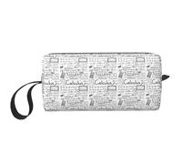 Math Geometry G stuche de cosméticos acolchado de espuma con estampado de cálculos geométricos, bolsa organizadora simple, bolsa de viaje ligera para ahorrar espacio
