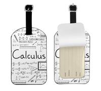 Math Geometry Geek - Etiqueta funcional con impresión de cálculo, elegante etiqueta de equipaje de 4.3 x 2.76 pulgadas, accesorios esenciales para maletas