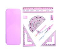 Math Geometry Kit | Geometry Tool Set | Geometry Protractor and Compass | Geometry Ruler and Triangles, Educational Geometry Kit, Geometry Instruments Set, Precision Geometry Tools