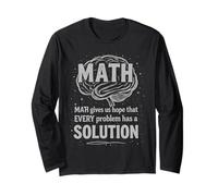 Math Gives Us Hope Every Problem Has A Solution Funny Quote Manga Larga