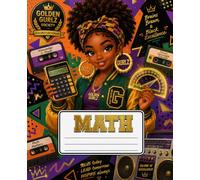 MATH - Golden Gurlz Society: A 90s-Inspired Composition Notebook for Girls | College-Ruled Journal with Name Plate for School Notes