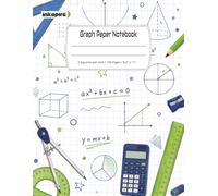 Math Graph Paper Notebook: 2 Squares Per Inch Journal for Middle School Students, 100 Pages, 8.5" x 11" (InkSpire Media Graph Paper Series)
