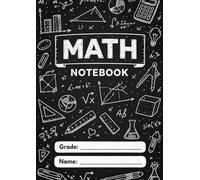 Math Graph Paper Notebook: 5mm Squared Paper with Margin Line | A4 Size | For School and Students