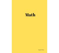 Math Hardcover Notebook for Students: | Graph Paper Notebook for Students & Teachers | 6x9 inches, 80 Pages of Grid Paper | Yellow Matte HardCover | Ideal for School & College Use