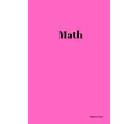 Math Hardcover Notebook for Students: | Graph Paper Notebook for Students & Teachers | 6x9 inches, 80 Pages of Grid Paper | Pink Matte HardCover | Ideal for School & College Use