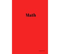 Math Hardcover Notebook for Students: | Graph Paper Notebook for Students & Teachers | 6x9 inches, 80 Pages of Grid Paper | Red Matte HardCover | Ideal for School & College Use