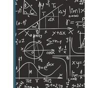 Math Inspired Lined Notebook / Journal: Decorative Cover with 120 pages, college ruled lined paper, 7.5 in x 9.25 in - perfect for school, office, or home