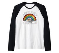 Math Is A Scam Retro Rainbow Exploding Calculator Sarcasm Camiseta Manga Raglan