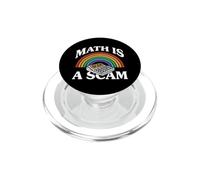 Math Is A Scam Retro Rainbow Exploding Calculator Sarcasm PopSockets PopGrip para MagSafe