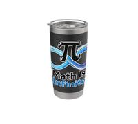 Math Is Infinite Pi Symbol Infinity Matemáticas Profesor Humor Vaso térmico de acero inoxidable de doble pared