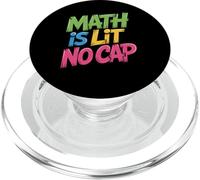 Math Is Lit No Cap - Álgebra Matemáticas Diversión Profesor & Estudiante Matemáticas PopSockets PopGrip para MagSafe