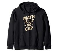Math Is Lit No Cap - Classic Fun Teacher & Student Matemáticas Sudadera con Capucha