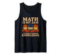 Math Is My Jam, divertido profesor, estudiante de regreso a clases Camiseta sin Mangas