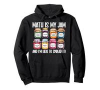 Math Is My Jam Funny Matemáticas Profesor Álgebra Cálculo Estudiante Sudadera con Capucha