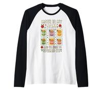 Math Is My Jam Funny Volver a la Escuela Profesor de matemáticas Camiseta Manga Raglan