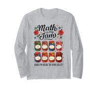 Math Is My Jam Funny Volver a la Escuela Profesor de matemáticas Manga Larga