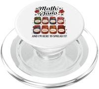 Math Is My Jam Funny Volver a la Escuela Profesor de matemáticas PopSockets PopGrip para MagSafe