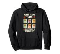 Math Is My Jam Funny Volver a la Escuela Profesor de matemáticas Sudadera con Capucha