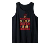 Math is Queen All Sciences Regalo Divertido para Profesor Camiseta sin Mangas