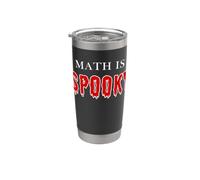 Math is Spooky - Funny School Teacher & Kids Halloween Joke Vaso térmico de acero inoxidable de doble pared