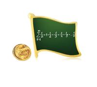 Math Kowledge Formula Art Deco Fashion - Pin de solapa de metal dorado