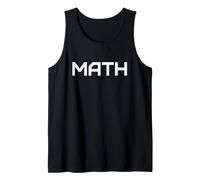 Math Lover Stem Álgebra Geometría Cálculo Diseño Minimalista Camiseta sin Mangas