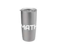 Math Lover STEM Álgebra Geometría Cálculo Diseño Minimalista Vaso térmico de acero inoxidable de doble pared