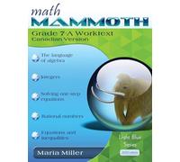 Math Mammoth Grade 7-A Worktext, Canadian Version