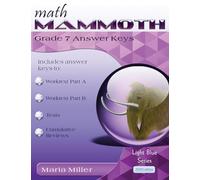 Math Mammoth Grade 7 Answer Keys