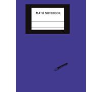 MATH NOTEBOOK: Composition Book, Black/White, adapted specially for Kids, with Multiplication table and Division table, 7,4x 9,69 inches, 200 pages, Squared notebook - 0.197 inches (5 mm)