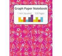 Math Notebook Graph Paper 1 Inch: Perfect for Kids, Students, Teachers & Engineers | 1 Inch Quad Ruled Graph Paper | Ideal for Math, Geometry, Algebra ... Cover | 8.5" x 11" Notebook with 120 Sheets