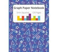Math Notebook Graph Paper: Perfect for Students, Teachers & Engineers | 5mm Quad Ruled Graph Paper | Ideal for Math, Geometry, Algebra & Science ... Cover | 8.5" x 11" Notebook with 120 Sheets