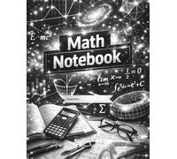 Math Notebook: Graph Paper with Grayscale, Monochrome Grid Lines - 8.5 x 11 inches, A4, 120 Pages