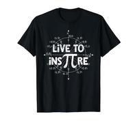 Math Pi Live To Inspire Pi Symbol 3.14 Profesores de matemáticas Camiseta gráfica económica, Hombre, Negro, S
