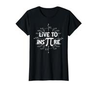 Math Pi Live To Inspire Pi Symbol 3.14 Profesores de matemáticas Camiseta gráfica económica, Mujer, Negro, XS