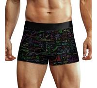 Math Plots Formulas Calculations Calculations - Calzoncillos tipo bóxer transpirables con gráficos para hombre, Multicolor, XXL