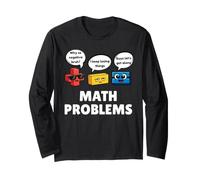 Math Problems Symbols Funny Back to School Men Women Kids Manga Larga