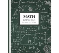 MATH : QUADRILLE GRAPH: 4x4 Precision Grid Notebook for School, College, and STEM; Premium Blueprint Journal (7.5 x 9.25 in, 100 Pages)