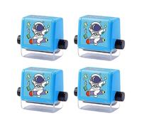 Math Roller Stamp For Kids - 4 In 1 Randomized Number Teaching Tool | Educational Math Stamp, Fun Learning Activity For Classroom Kindergarten Kids Boys School Home Hands On Counting Practice