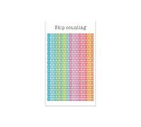 Math Skip Counting Poster Counting by 2s 5s 10s Chart for Elementary Classroom Decor 1st 2nd 3rd Grade Number Patterns Multiplication Visual Aid Wall Art(Framed,12x18inch(30x45cm))
